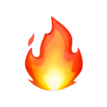 AI-generated digital flame illustration, automation tools, vibrant colors, accessible.