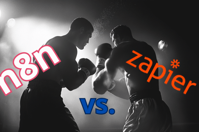N8n vs Zapier: AI Automation Platforms SEO Comparison Image.