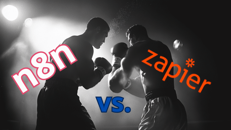 N8n vs Zapier: AI Automation Platforms SEO Comparison Image.